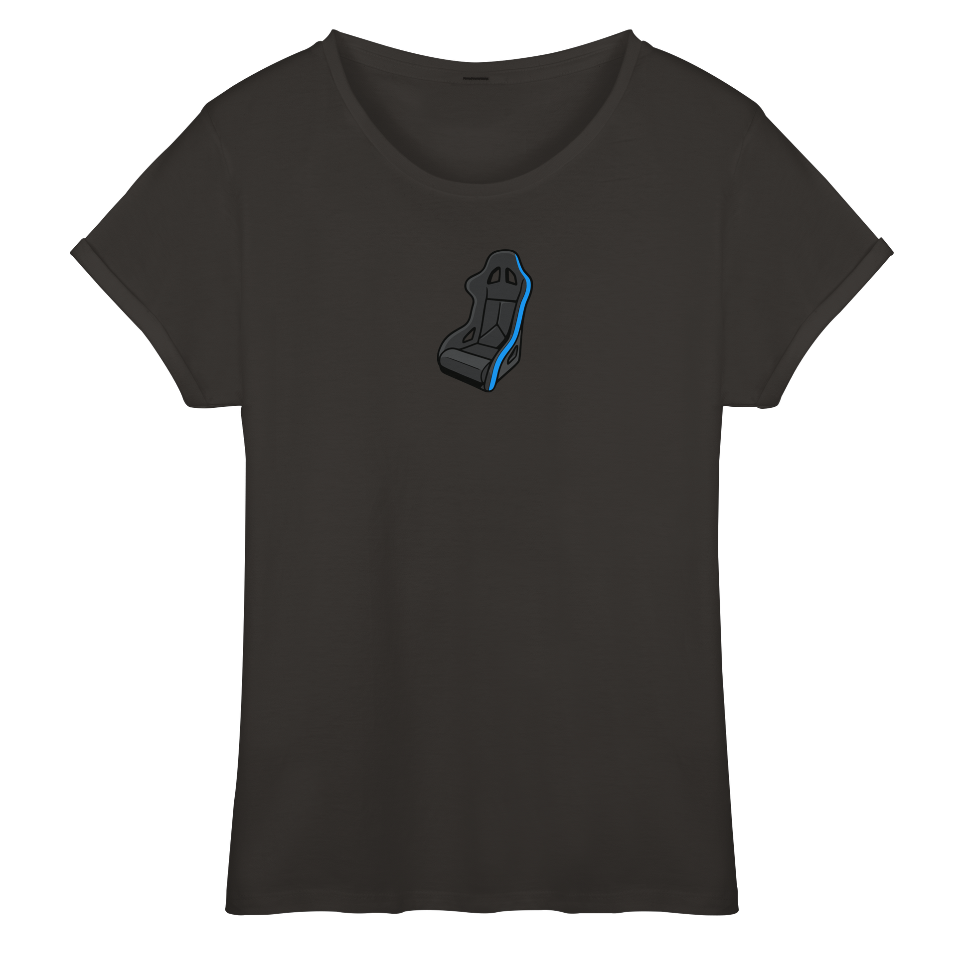 The Bucket Seat - Womens Roll-Up T-Shirt